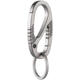 KeyUnity KM08 Titanium Keychain, Carabiner, Stylish, Keychain, Tai Chi Keychain, Key Ring, Anti-Lost, Easy Installation, Gift, Unisex, KM08