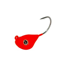 Rock Bottom Jigs™ - 1 oz, Orange, Premium Saltwater Fishing Jig for Blackfish (Tautog), Sheepshead, Grouper - Wide-Body Design for Less Snags - Ultra-Sharp VMC Hooks & Durable Construction - 2 Pack