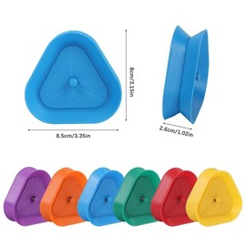 Playing Card Games Holder,6 Pack Triangle Shaped Hands-Free Playing Card Holder for Kids,Adults,Seniors,Poker Parties,Family Card Game Nights&Classroom Activities,6 Colors