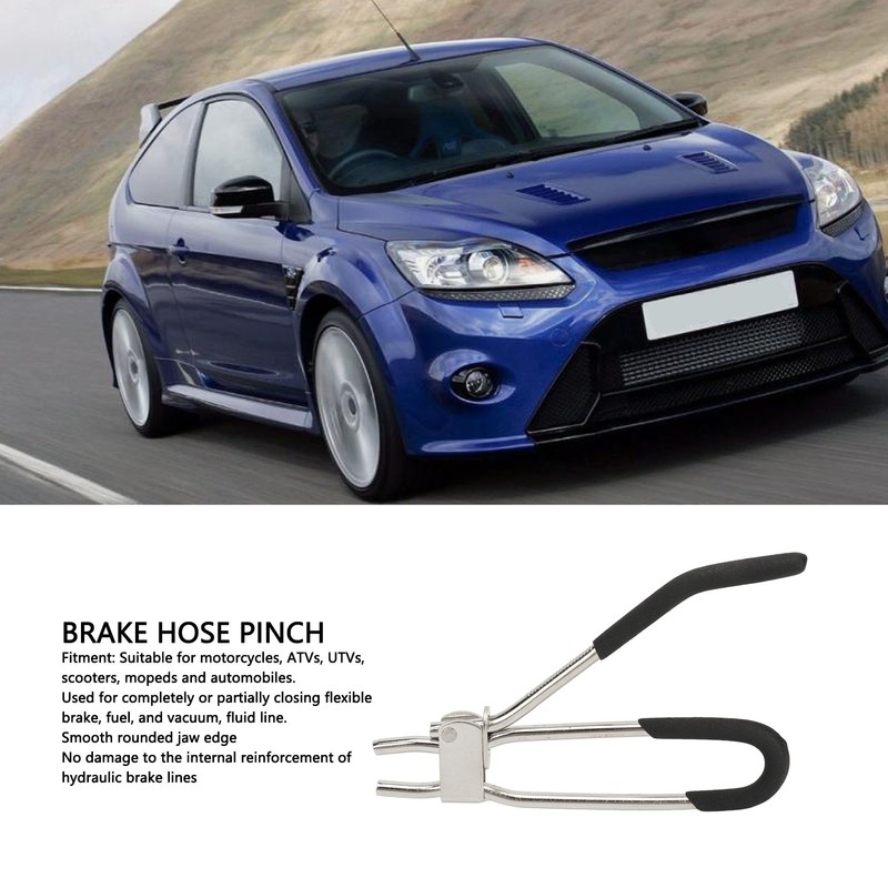 Brake Hose Pinch Steel 12mm Opening Rounded Jaw Edges Multipurpose
