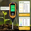 6-in-1 Soil Moisture Meter with LCD Display Instant PH, Light,