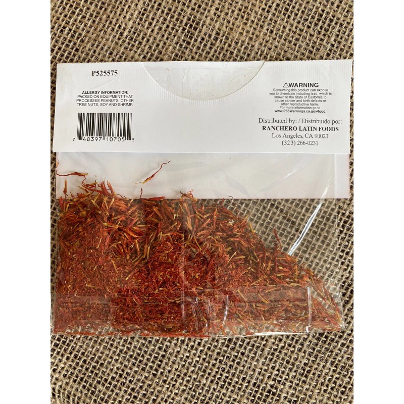 Ranchero SAFFFLOWER NATURAL PURE SPICE KASUBHA FOR ARROZ CALDO .14