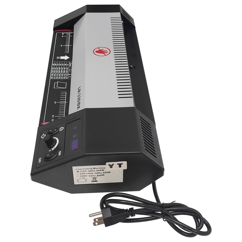 BEILOCKERY 110V 13" A3 Laminator Hot&Cold Laminating Machine, 4-Roller Laminator