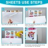 T&W SAME FILM 50 Pack Self Adhesive Laminating Sheets, 4mil,