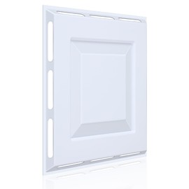 CroBlissful 1 Pcs 24" x 24" Ceiling Vent Deflector 4-Way Air Vent Deflector Air Diverter for 2'x2' Ceiling Grid No Tools Required Redirector for Offices, Classrooms, and Commercial Spaces