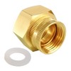 Joywayus Brass Swivel Pipe Fitting 3/4"GHT x 1"NPT Double Female