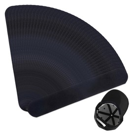 40 Pack Hat Liners Sweat Protection, Hat Sweat Liner Disposable Strips Absorbent Pad for Women Men Cap for Makeup Sports Baseball Golf Cap (Black)