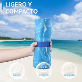 JIUS@FF Toalla De Playa Superligera, Toalla De Microfibra Sin Arena, Toalla De Playa Fina Superabsorbente Y De Secado Rápido, 71 X 32 Pulgadas, Regalo Perfecto para Viajes, Camping, Vacaciones