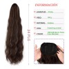 Xbwig Extensiones Natural Coletas Cola Caballo Ondulado 24 PLG
