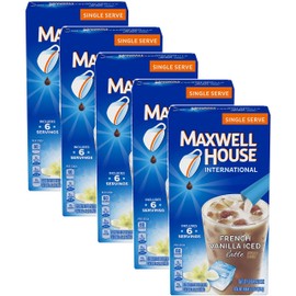 Maxwell House International Café francés vainilla glaseado latte individuales, 3.42 onzas caja