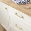FURNIWARE Pack of 10 Furniture Knobs, Cupboard Knobs, Brushed Brass