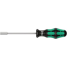 WERA 029410 Bella Nut Driver Opposite Side 0.3 inches (7.0 mm), Shaft Length 4.9 inches (125 mm)