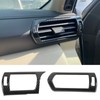 2pcs Air Conditioner Vent Outlet Trim Cover Carbon Fiber Interior