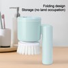 Soap Dispenser Cleaning Scrub Brush Pot Dish Brush with Storage