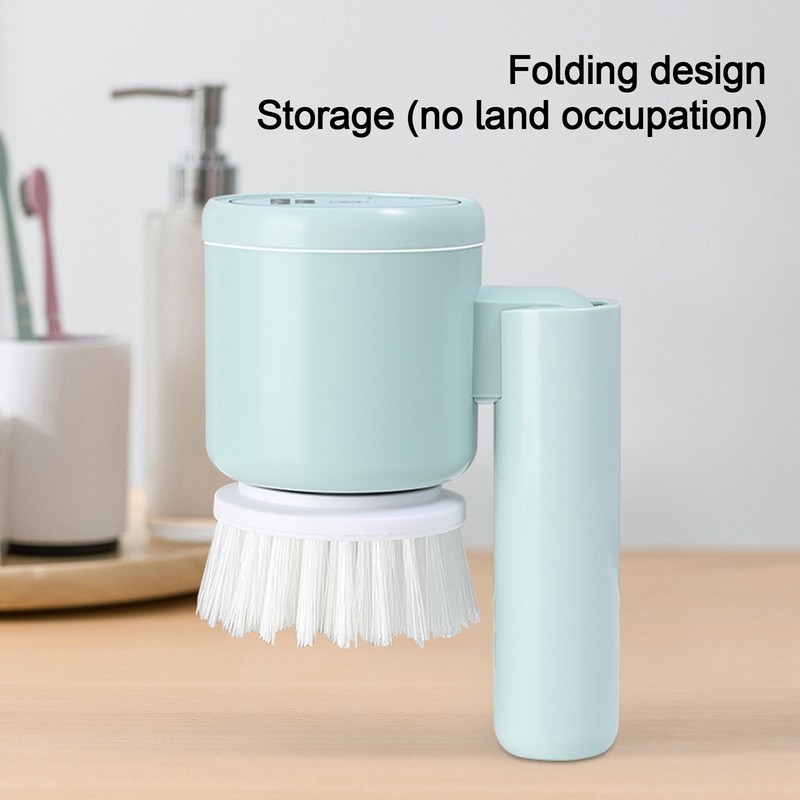 Soap Dispenser Cleaning Scrub Brush Pot Dish Brush with Storage
