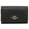 Coach 76741 IMBLK Men's Outlet Key Case, Black, (1) IMBLK
