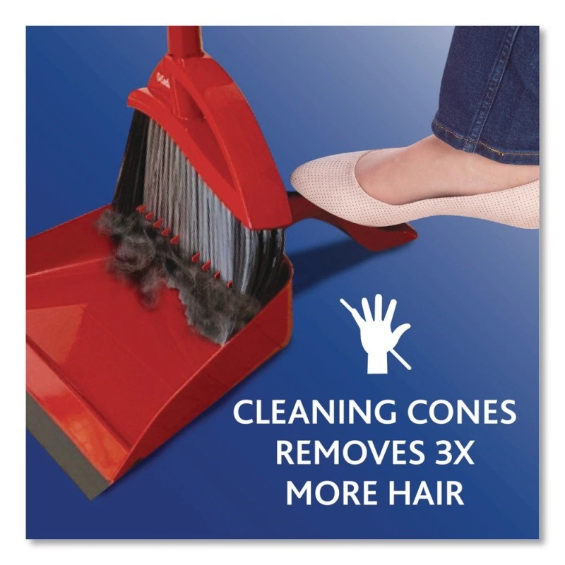 O-Cedar 168020EA PowerCorner Pet Pro Broom and Step-On Dust Pan