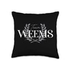 Team Weems Proud Family Member Throw Pillow
