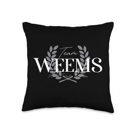Team Weems Proud Family Member Throw Pillow