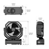 Socool Camping Fan with Light - 20000mAh Rechargeable Battery Fan,