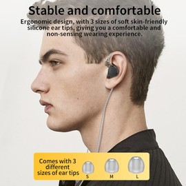 KZ ZS10 Pro X Auriculares de Metal HiFi, Auriculares de Monitor con Cable con Controlador Híbrido 1DD 4BA, Auriculares Desmontables con Conector de 0,75 Mm y 2 Pines para