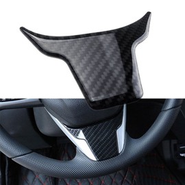Xotic Tech for 10th Gen Civic Real Carbon Fiber Steering Wheel Trims Interior Wheel Cover Decoration for Honda Civic 2020 2019 2018 2017 2016