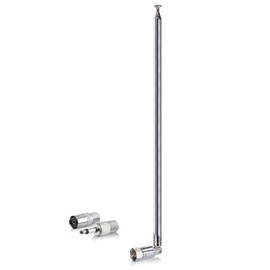 Bingfu DAB 7-Sections Telescopic FM Antenna for Denon Pioneer Onkyo Marantz Bose Wave Music System Indoor Digital HD Radio FM Bluetooth Stereo Receiver AV Audio Vedio Home Theater Receiver