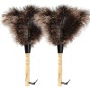 Ostrich Feather Duster Fluffy Natural Genuine Ostrich Feathers Eco-Friendly Reusable
