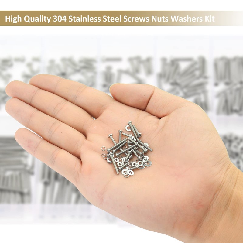 Kindroufly 562 Pieces M2.5 x 4/6 /8/10 /12/16 /20mm Phillips