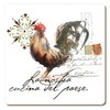 Cala Home Set of 4 Coasters - Rooster in Watercolour