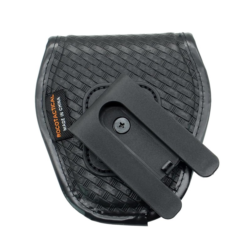 ROCOTACTICAL Hidden Snap Single handcuff case w/360 Degree Rotating Belt