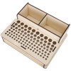 Wooden Leather Craft Tool Holder Leather Tool Organizer Wooden Box