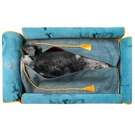 TopLove Pet Burial, Eco Friendly Pet Body Bag & Cremation Ceremony Kit-Say Goodbye in Your Own Way, Size for Every Breed (Large, Teal Green)