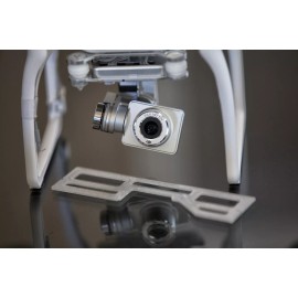 DJI Phantom 2 V+ Gimbal Camera Guard 3d printed from Clear PET