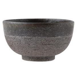 Marui Pottery MR-3-4611 Shigaraki Ware Hechamon, Donburi Rice Bowl, Capacity: Approx. 33.8 fl oz (1,000 ml), Vidro Carbonized Brown, Brown