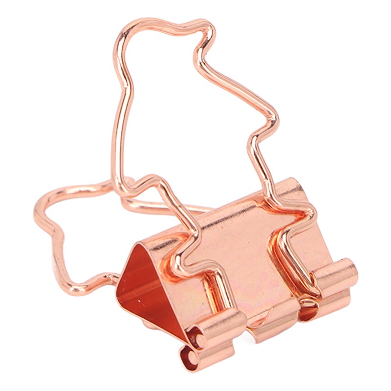 100Pcs Binder Clips Hollow Penguin Shape Sturdy Metal Small Binder