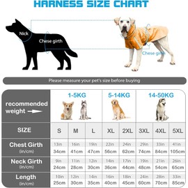 Dog Raincoat, Waterproof Hooded Dog Coat with Reflectors for Dry, Safe Walks (Orange, 5XL)
