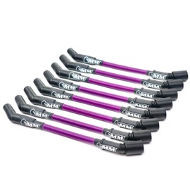 Michigan Motorsports LS Truck Spark Plug Wire Set - 10mm Performance Wires for Truck/SUV 4.8L 5.3L 6.0L 6.2L Silverado Sierra Tahoe Yukon Escalade (Purple)