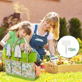 20-Piece Gardening Tools with Fashion and Durable Storage Bag - Heavy Duty Garden Tools Stainless Steel Rust-Proof Ergonomic Garden Tool Set - Ideal Gardening Gifts for Women, Mother's Day, Birthday