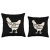 Sorry I have Plans with my Chickens Throw Pillow