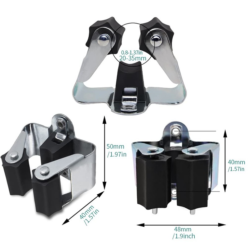 3-H Mop and Broom Holder Wall Mount, Broom Holder Wall