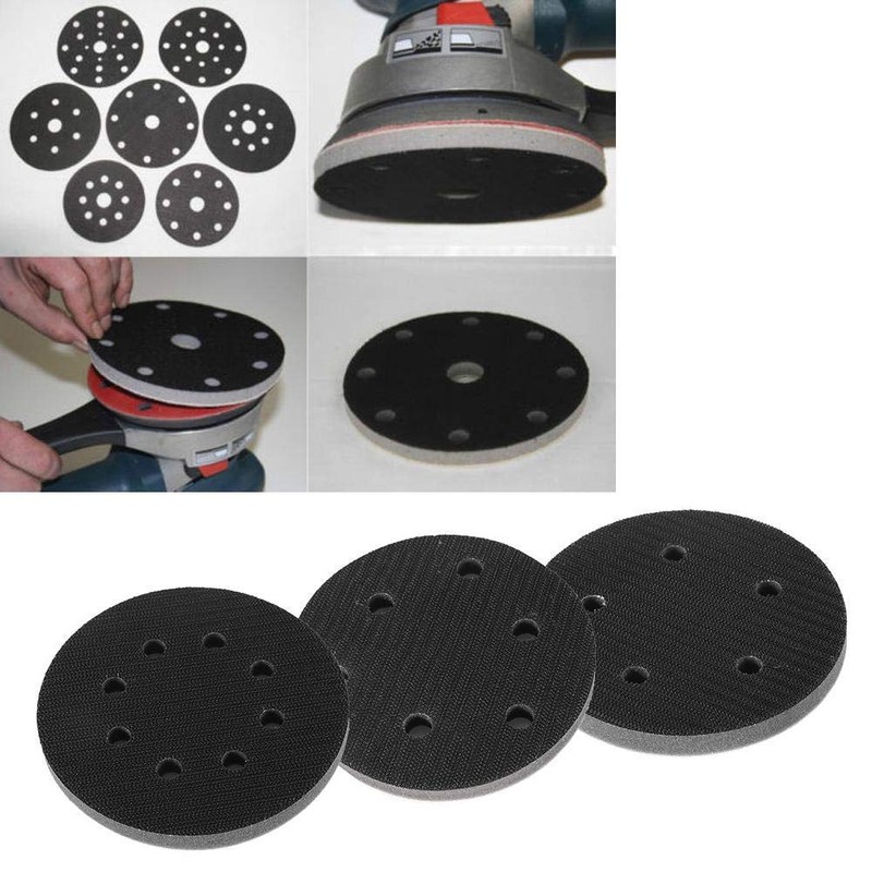 125Mm 8 Holes Soft Sponge Buffer Pad, Interface Cushion Pad