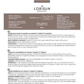 Lorisun Propolis - C 30 Tablets | Propolis with Vitamin C | Chewable Tablets | Improves the Immune System | Strengthens the Defences