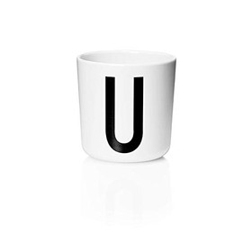 Design Letters - Children's Alphabet Melamine Cup, 2.8 x 2.9 Inches (U)