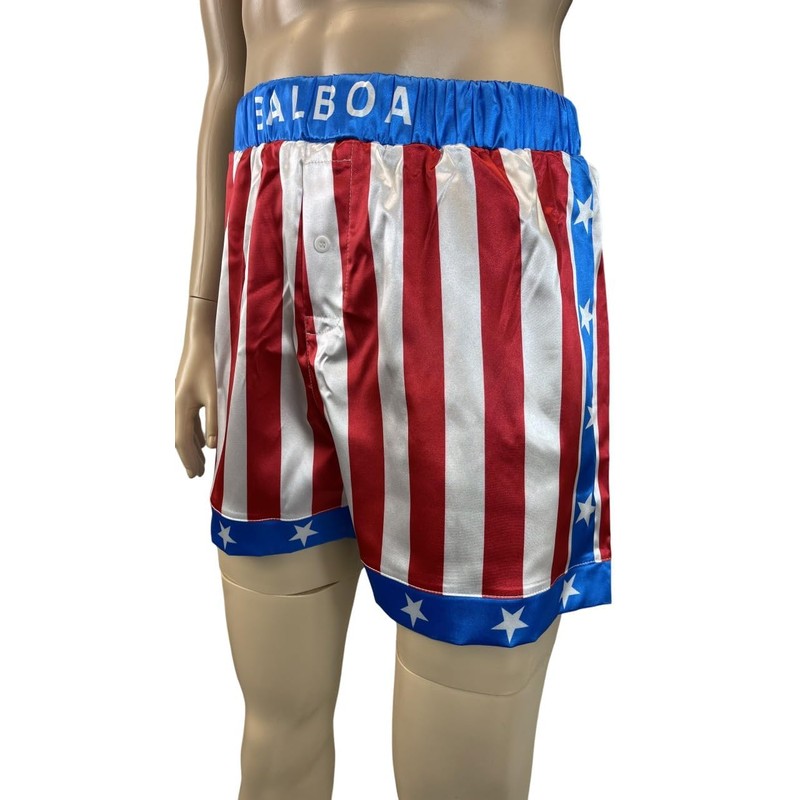 Rocky American Flag Boxing Shorts Apollo Creed Replica Short Trunks