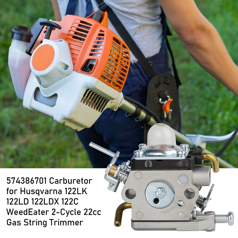 574386701 Carburetor for Husqvarna 122LK 122LD 122LDX 122C WeedEater 2-Cycle