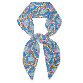 Liberty London Purse, Head, or Neck Scarf - "Icarus" Wings Skinny Scarf - Headband, Handbag, Purse Handle - Silky Tana Lawn Cotton - Choose Length
