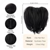 PORSMEER Ponytail Extension 22 cm Claw Clip-In Ponytail Hair Extensions