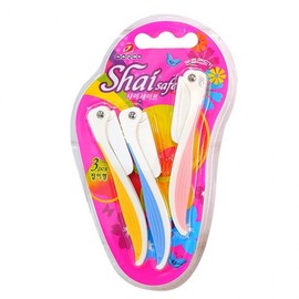 Shy Safe 3-Pack Foldable Eyebrow Razor 2ea