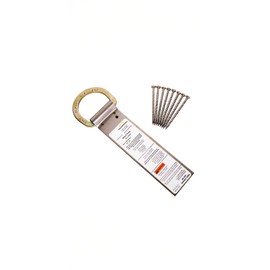 Guardian Fall Protection 00500 RIDG-1 Single D-Ring Roof Anchor with Nails 11-Inch in Length and 1 D-ring, 9¾"